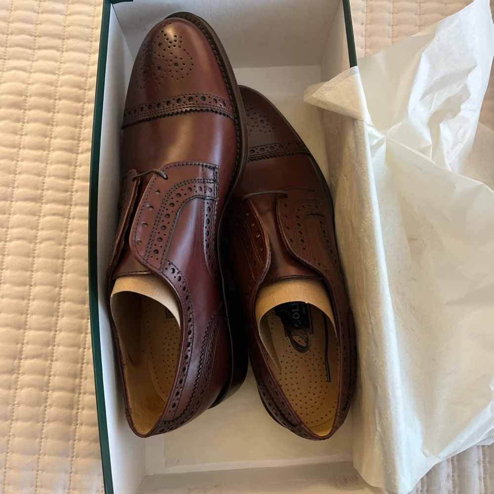 Cole Haan Men's Brown Vintage Leather Jennings Mahogany